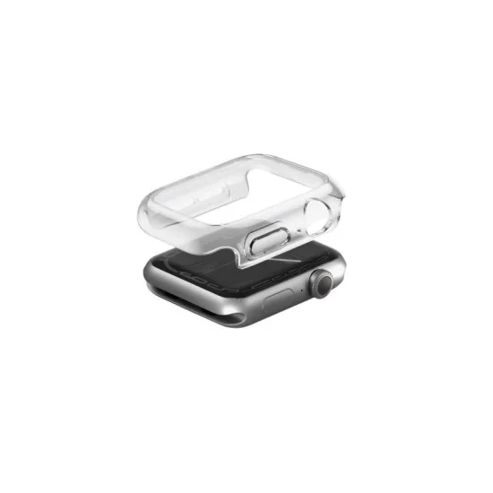 Uniq garde hybrid watch case with screen protection 44mm (se3|se2) - dove clear